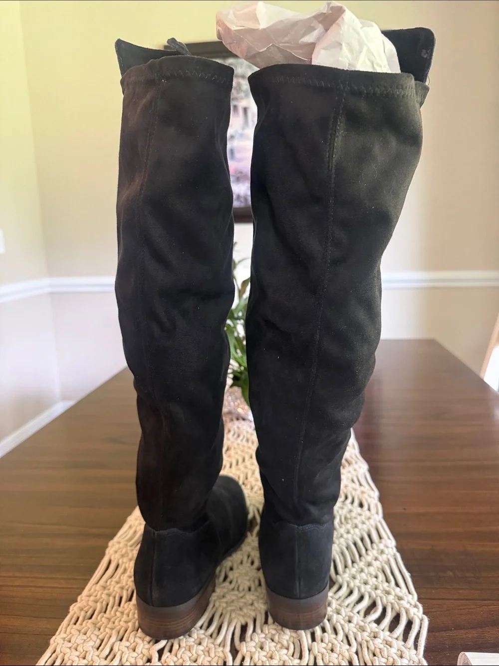 Lucky Brand Black Suede Over-the-Knee Boots